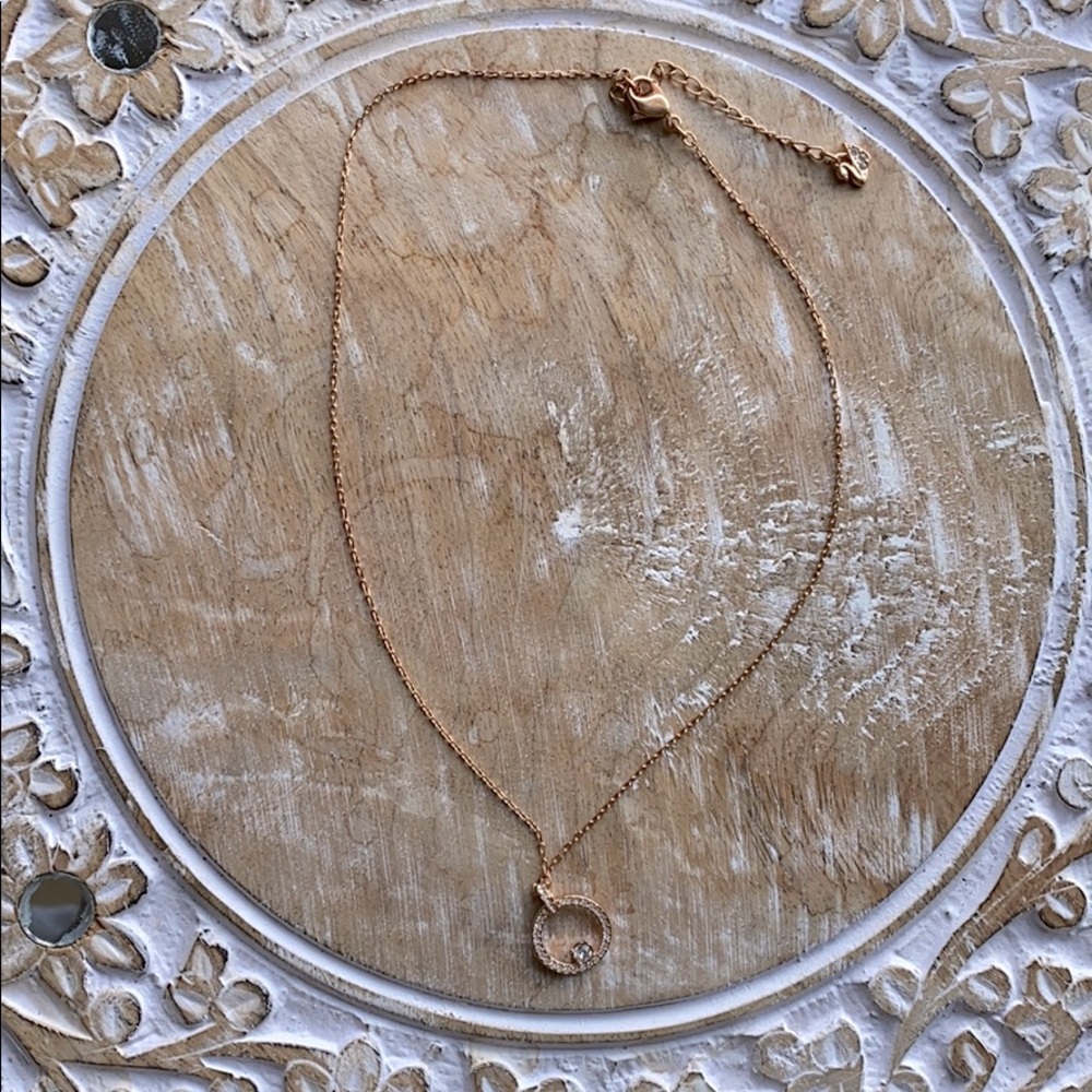 Swarovski Crystal Rose Gold Necklace